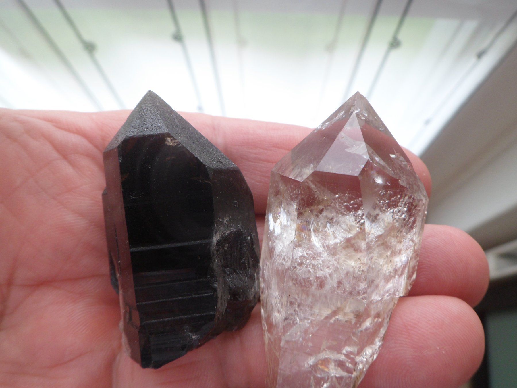 Minerali & Pietre curative: Morion + Bergkristall Schweiz – Usato da Affoltern am Albis venduto da Fossil60
