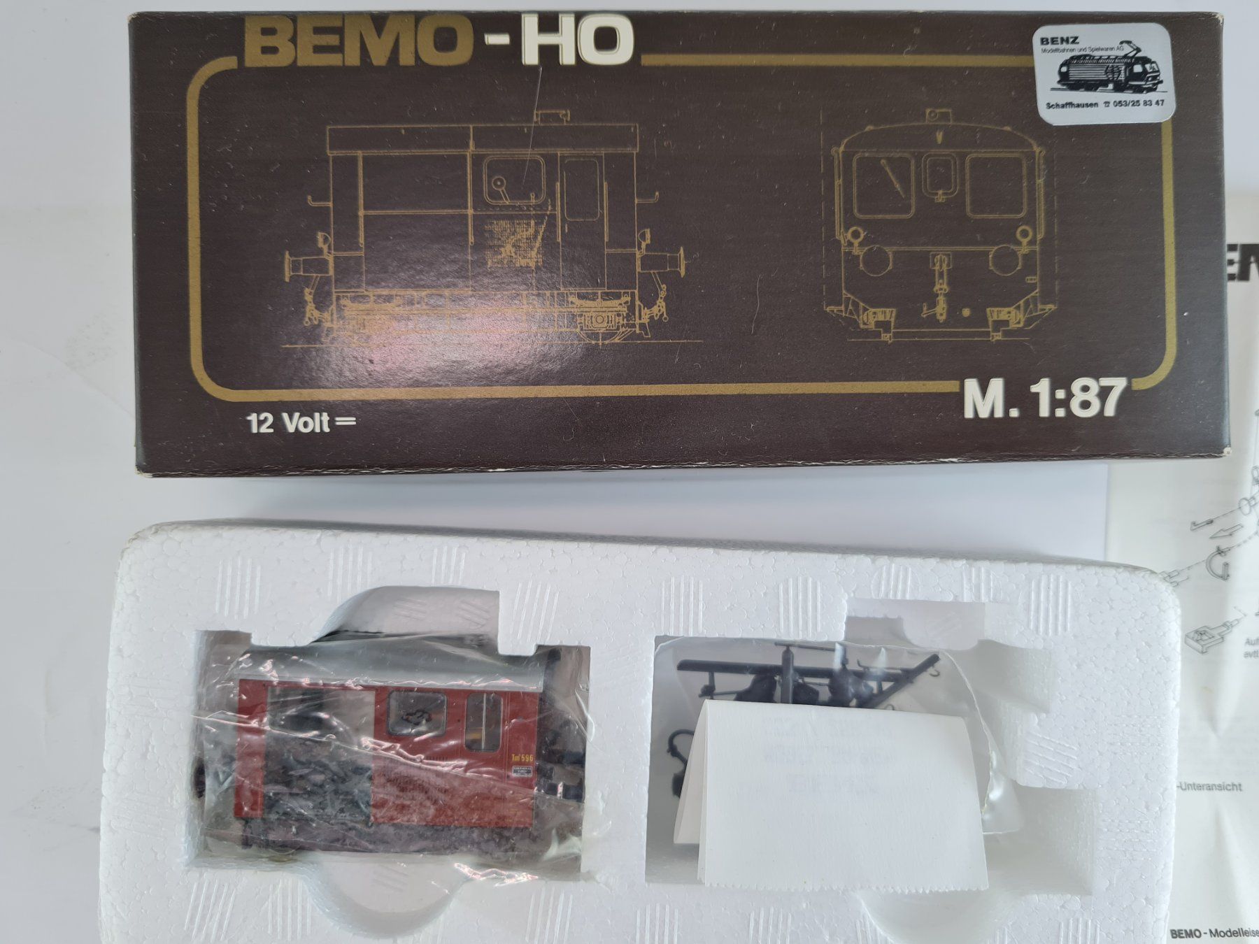 BEMO 1676 406 SBB Tm 596 Traktor mit Dieselmotor H0 1:87 (Neu (gemäss ...
