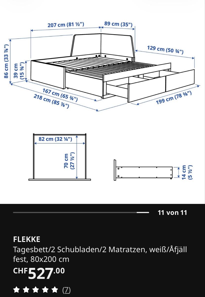 Betten: IKEA BETT FLEKKE – Gebraucht aus Uster von yallagirl 3