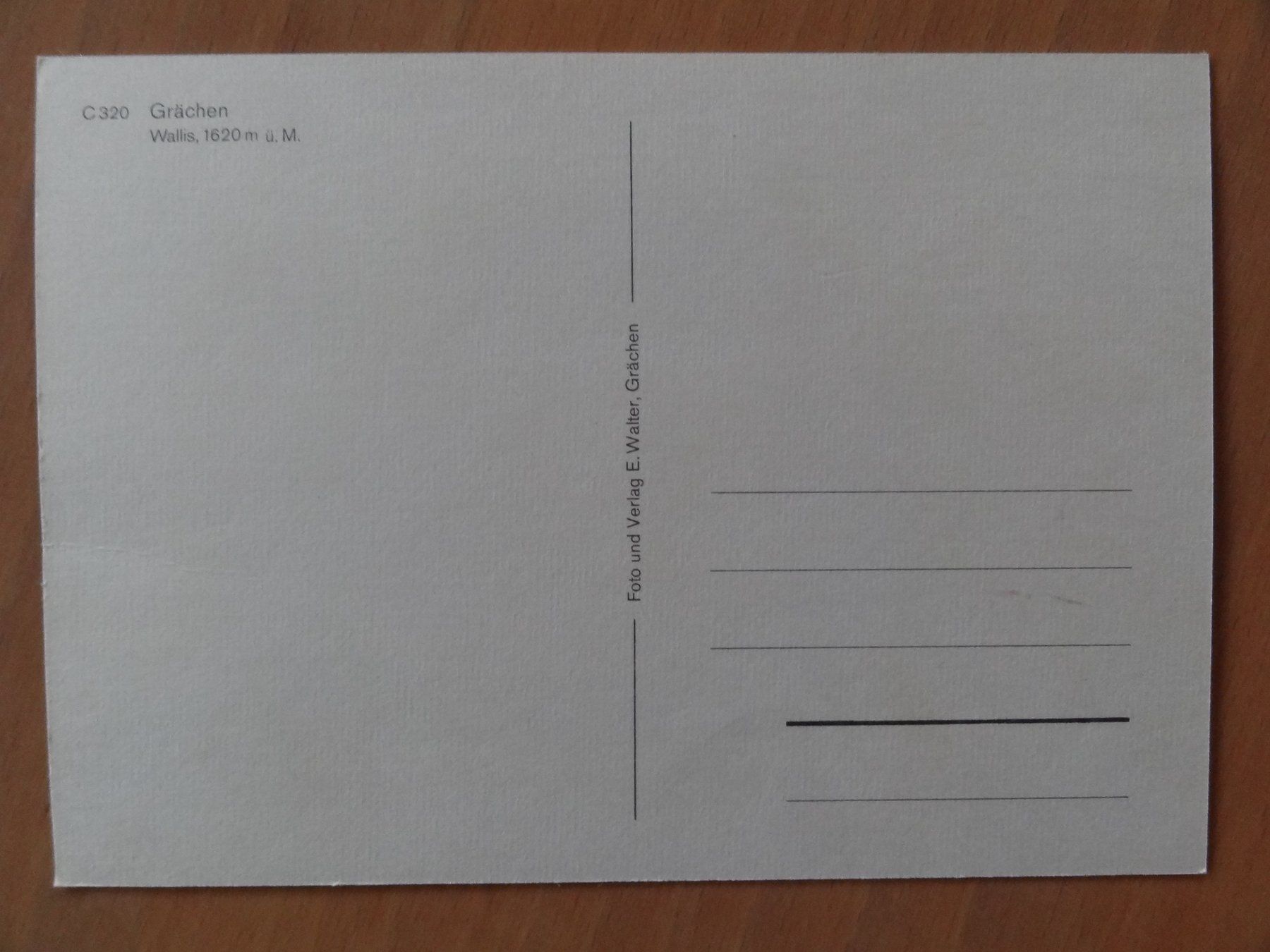 Ansichtskarten: Grächen - VS – Gebraucht aus St Léonard von Riglin 1