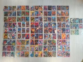 Collection cartes Marvel X-Men  145 pièces 