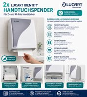 2x Lucart Identity Handtuchspender neu & ovp