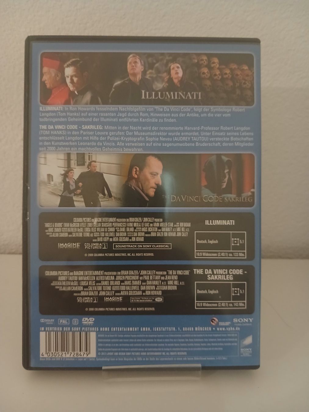 Tutti i DVDs: Illuminati und The Da Vinci Code – Usato da St. Margrethen SG venduto da SamusAran 1