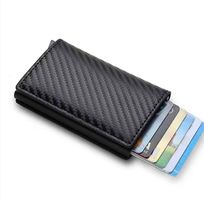RFID Smart-Wallet  Minimalistisches Carbon-Kartenetui