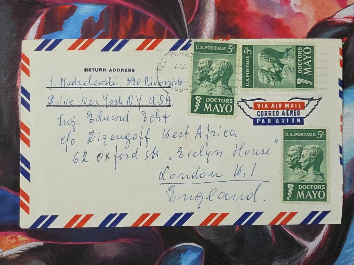 Alle Briefmarken: CL33 Enveloppe + Timbre USA 1964 – Gebraucht aus Cousset von Patrick_Collections