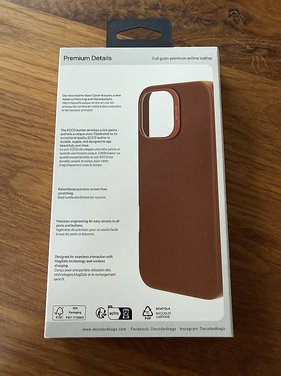 Cover & Protezioni schermo: Decoded Lederhülle iPhone 16 Pro Max – Nuovo e nell'imballaggio originale da Dübendorf venduto da seadart