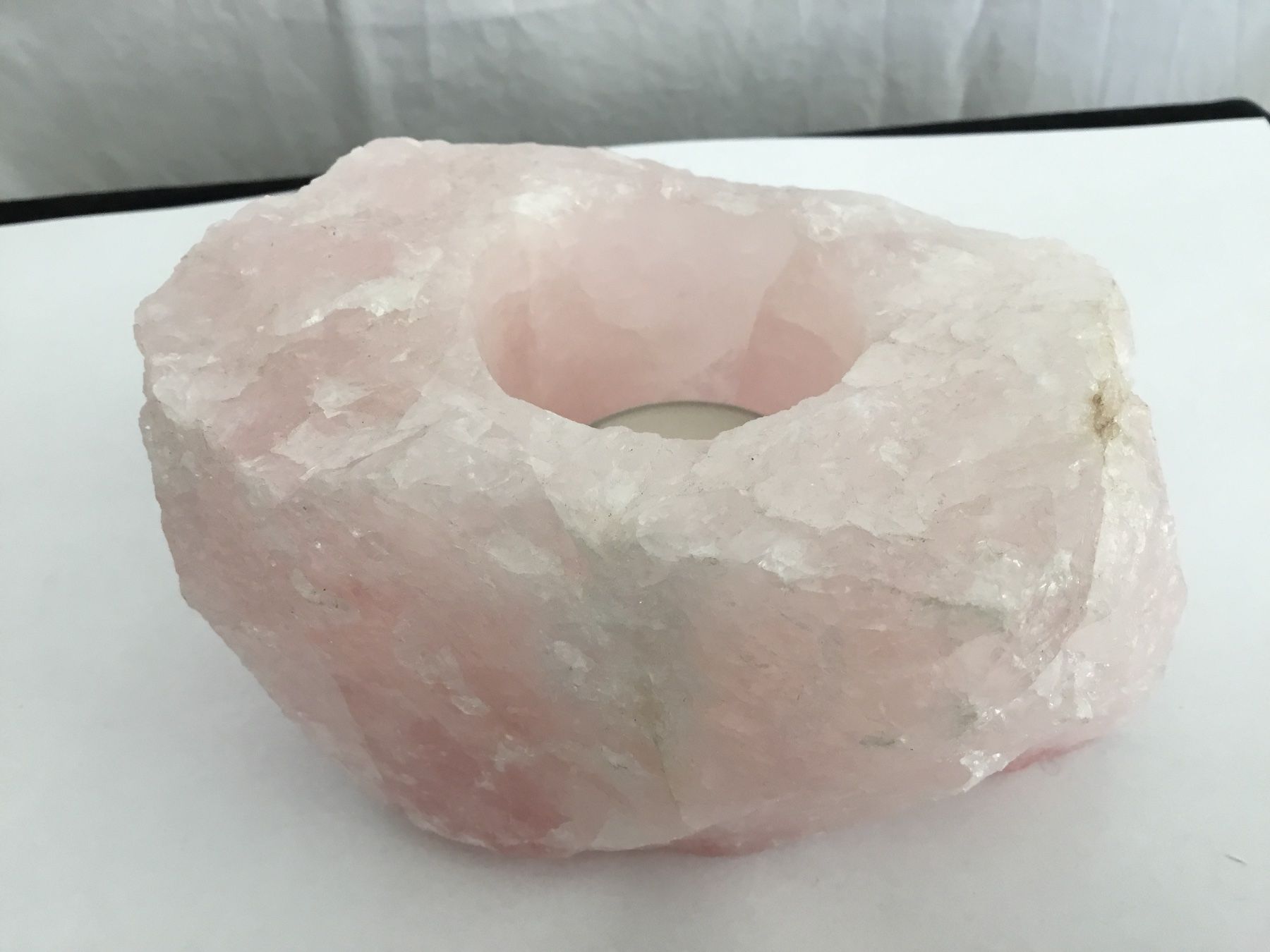 Minerali & Pietre curative: Windlicht aus Rosenquarz – Nuovo e nell'imballaggio originale da Doppleschwand venduto da Fortuna5859 1