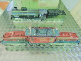 Blechdosen Läckerlihuus Lokomotive Krokodil