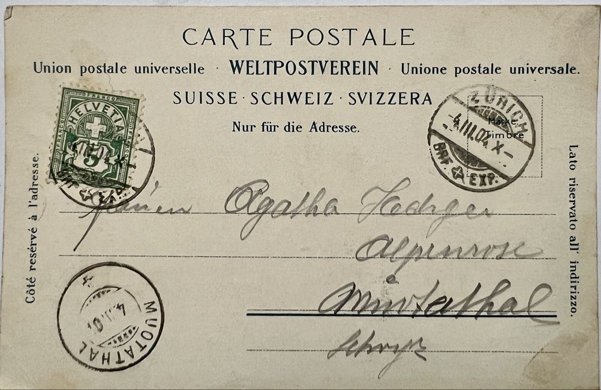 Ansichtskarten: Alte AK Zürich Polytechnikum von 1904 – Gebraucht aus Muotathal von OttoK01 1