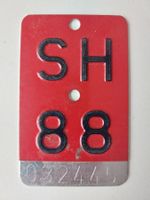 Velonummer SH 88 plaque Velo