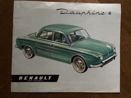 RENAULT DAUPHINE 1956 1957 Prospekt prestige brochure - dt.