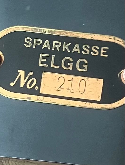 Spardosen: KÄSSELI MIT SCHLÜSSEL !! SPARKASSE   E L G G – Gebraucht aus Basel von lagavulin02 2