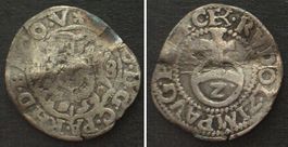 PFALZ-VELDENZ Halbbatzen 1588 GEORG JOHANN I. Silber