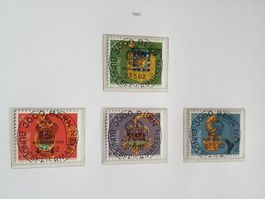 1982 Pro Patria Satz Ersttag Vollstempel mit Gummi