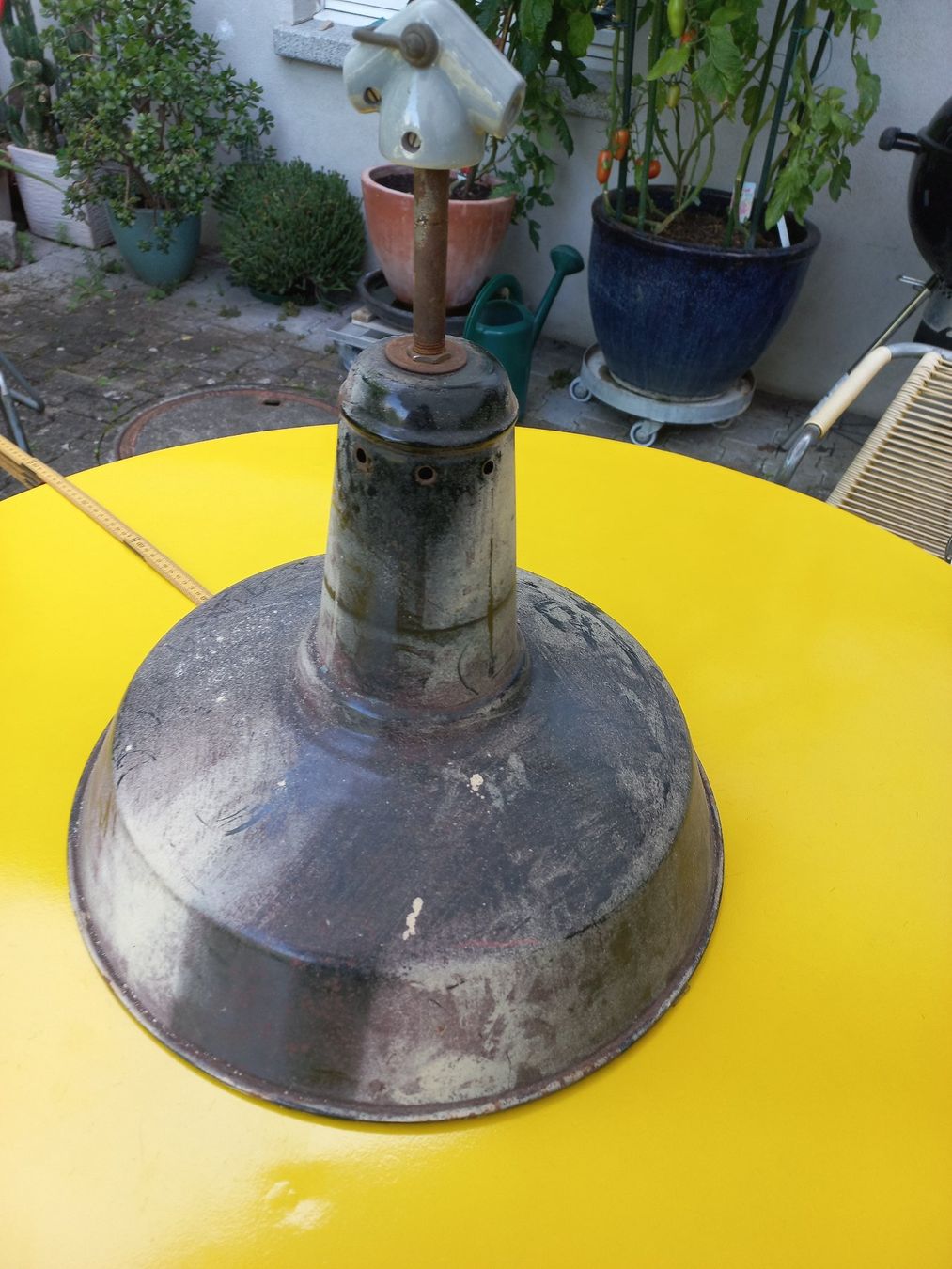 Lampade: Fabriklampe mit Patina 46cm – Usato da Ammerswil AG venduto da savinir