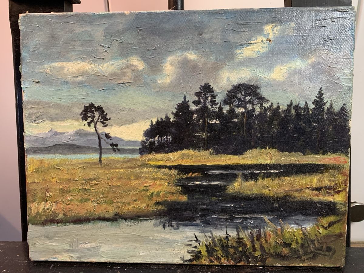 Tableaux: Landschaftsgemälde – Défectueux à Wolfhalden par SecondAntique 1
