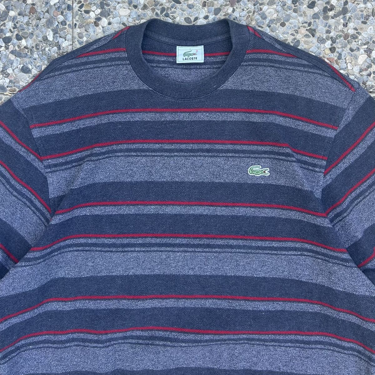 Lacoste Maglioni & Felpe: Vintage Lacoste Stripped Sweatshirt – Usato da brent venduto da fukusapes 1