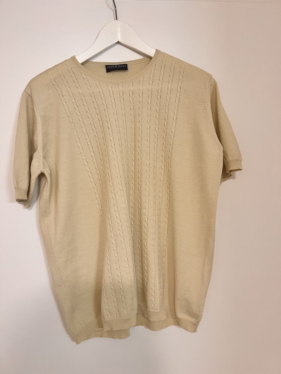 Maglioni & Felpe: Edler Damen Strickpullover & Strickjacke Set, Gr. L, Beige – Usato da Solothurn venduto da Lina042