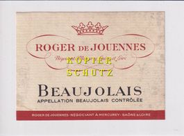 Etikette - Beaujolais (de Jouennes) /bd