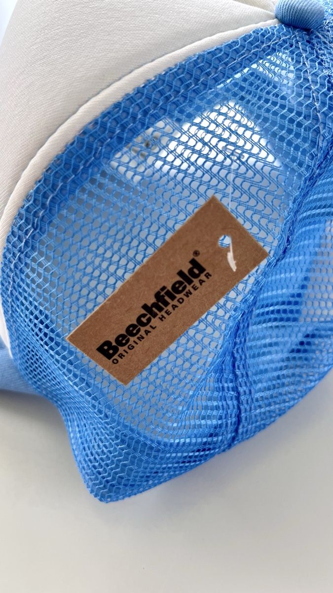 Hüte, Mützen & Caps: Beechfield Cap Sommer Blau Weiss Trucker Mesh Neu – Neu und originalverpackt aus Widnau von FabFo94 1