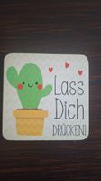Süser Untersetzer mit Kaktus Motiv, gebraucht, Top!