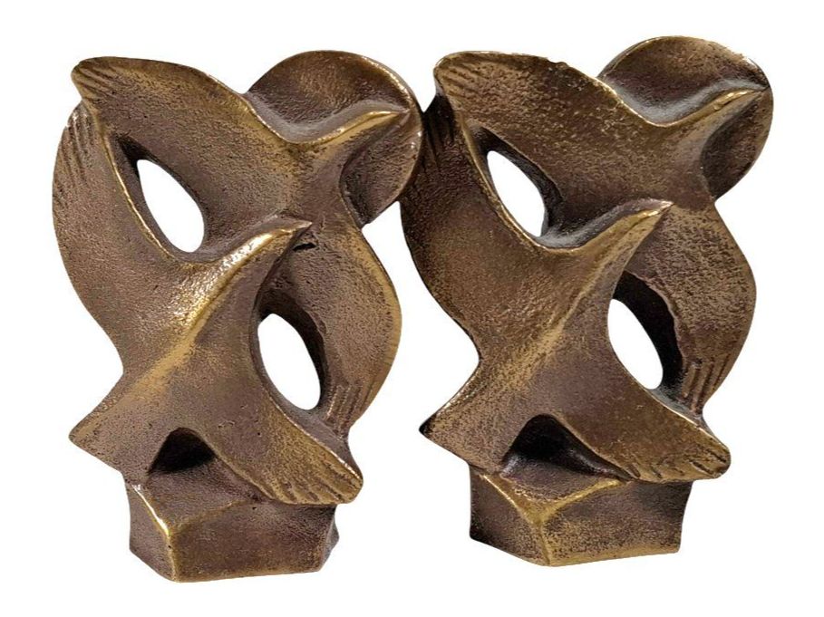 Bag Turgi Figuren: BAG TURGI Bronzefigur Vogelflug 2er-Set – Gebraucht aus Wil SG von Restwert_Wil