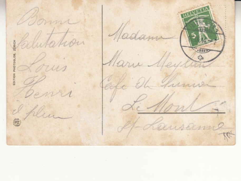 Cartoline postali: Berner Oberland mit Harder Kulm 1914 – Usato da Bürglen TG venduto da StampGraf 1