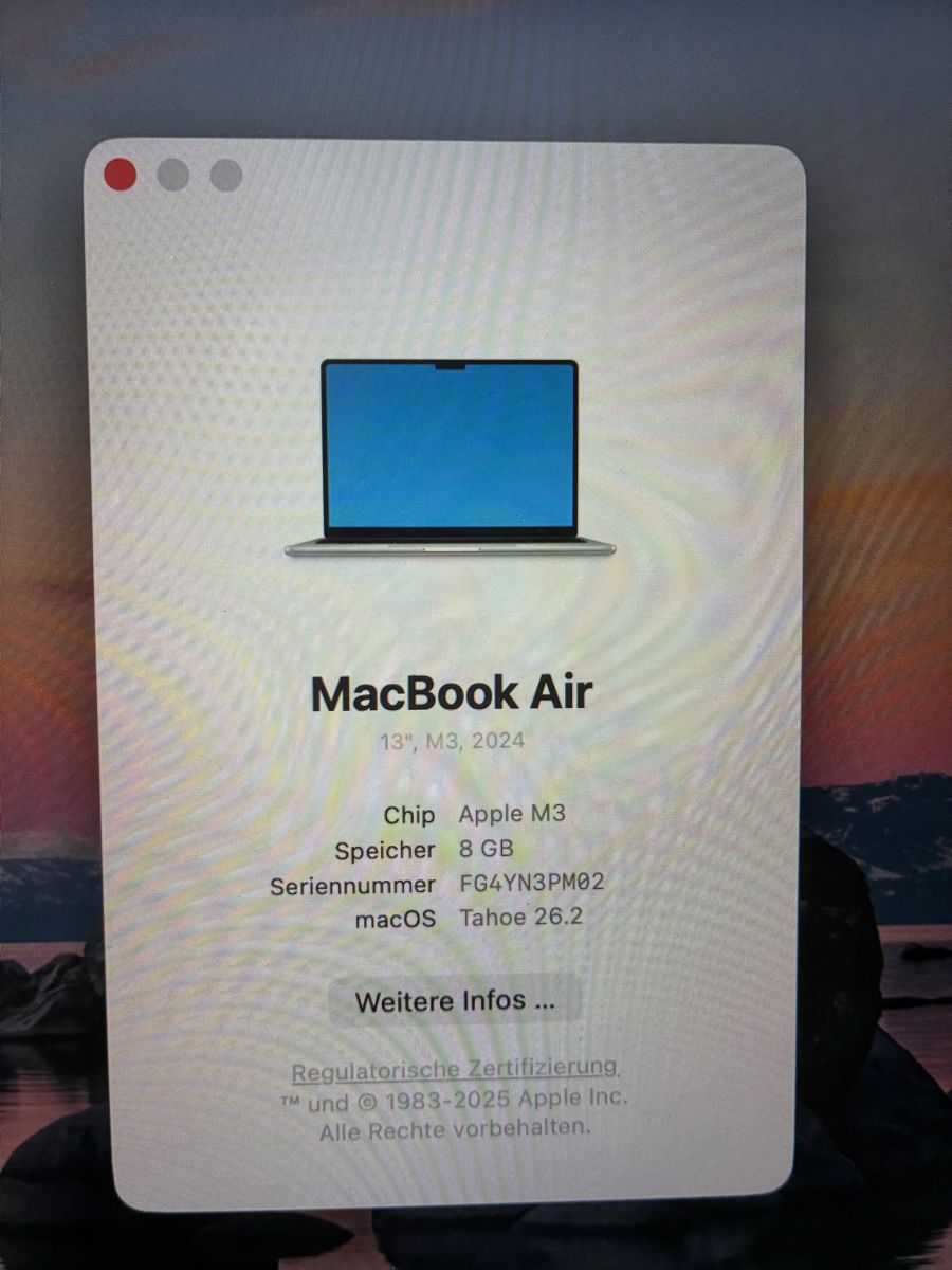 Apple Notebook: MACBOOK AIR 13 M3 2024 – Nuovo (secondo la descrizione) da Urdorf venduto da Lija.x 5