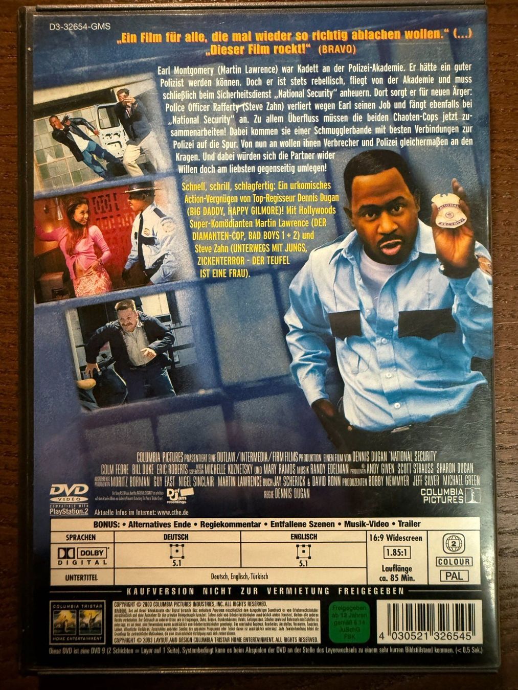 Tutti i DVDs: National Security – Usato da Zürich venduto da FilmFreunde 1