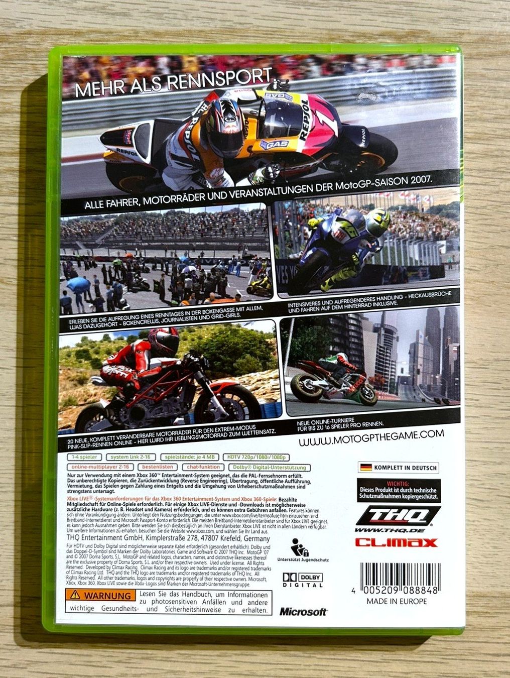 Microsoft Giochi: MotoGP 07 Xbox 360 – Usato da St. Gallen venduto da Alpine.Arcade 1