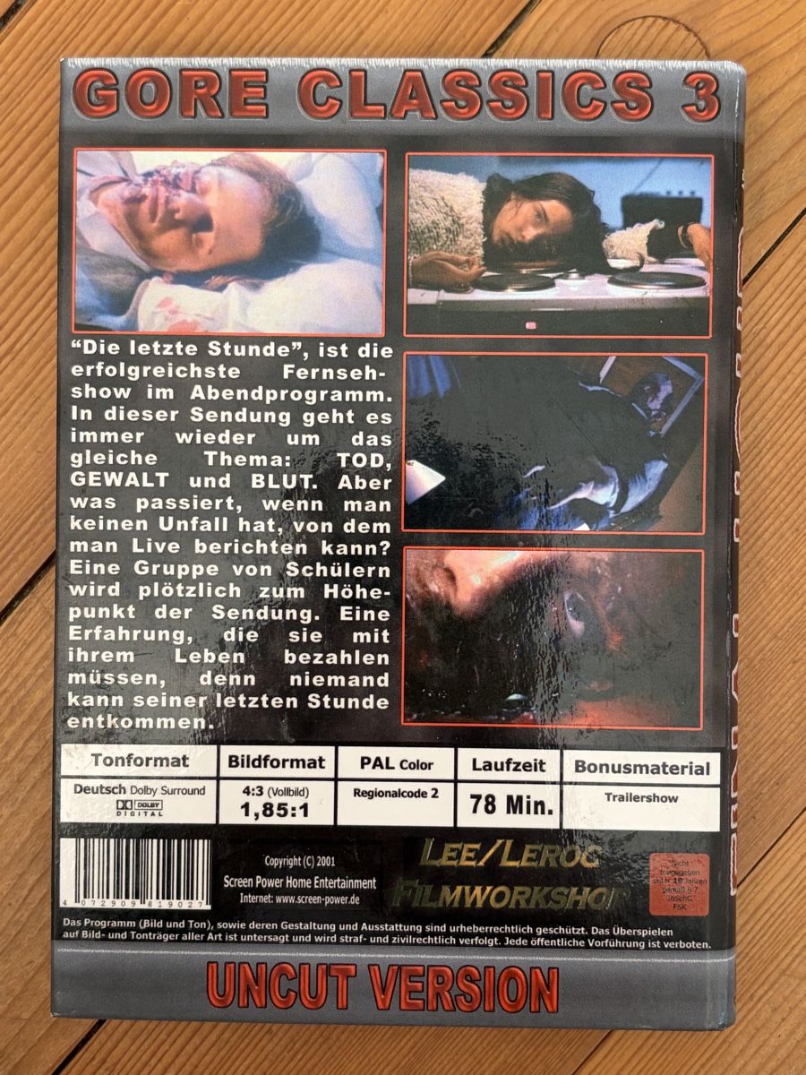 Tutti i DVDs: FINAL HOUR (1995) Uncut Edition / Kl. Hartbox – Usato da Inkwil venduto da RetrOhyeah_Schweiz 1