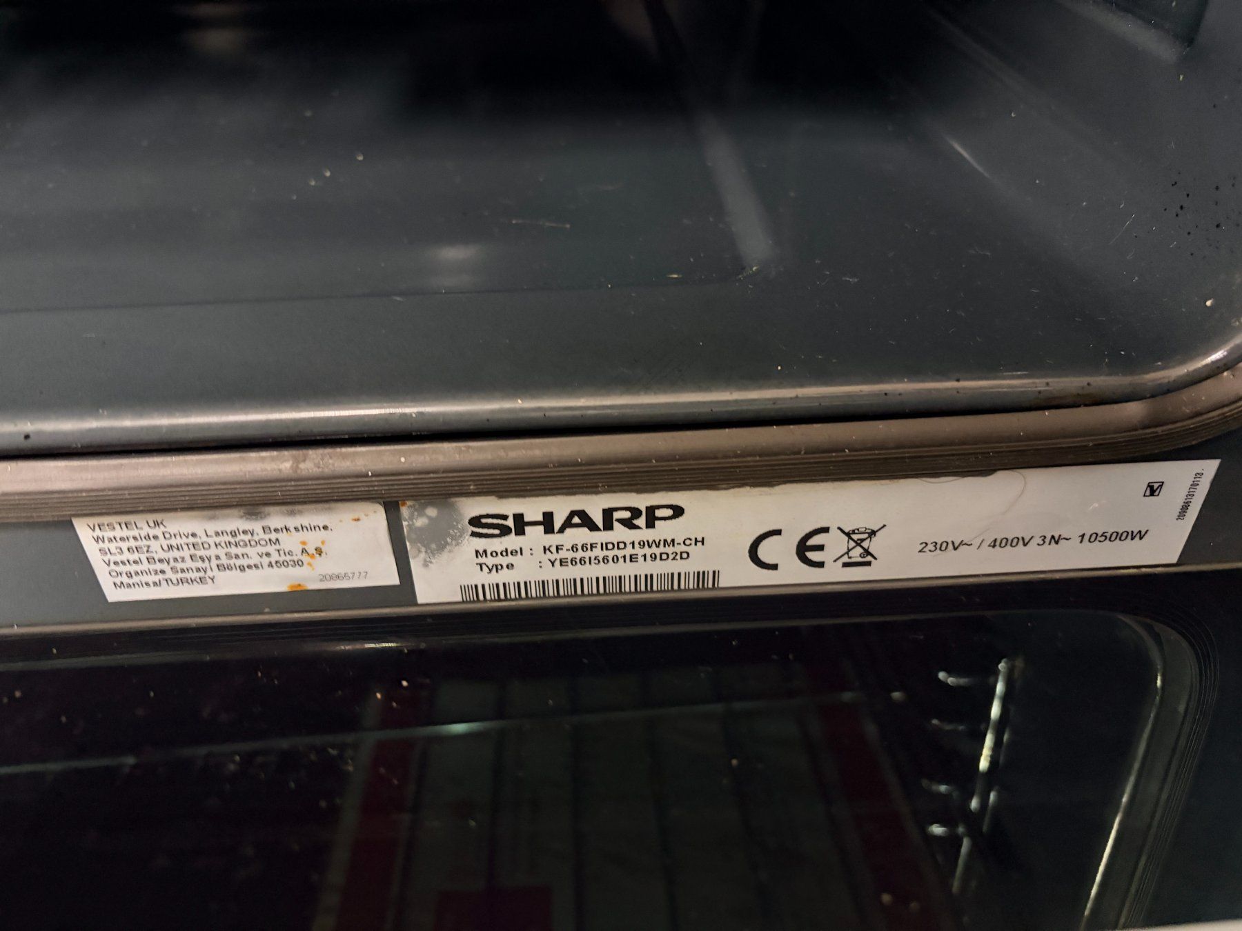Herde: Cuisinière Sharp avec plaque induction et four - blanc – Gebraucht aus Collombey von mbk1870 5