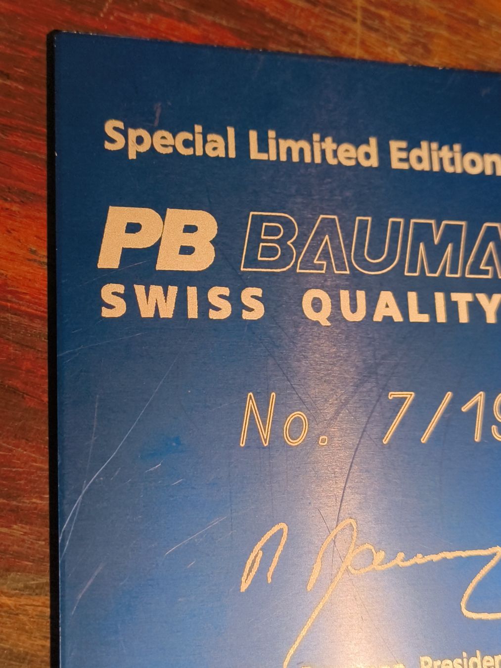 Schilder: Schild Swiss Tools PB Baumann Sumiswald blau Alu Eloxiert – Gebraucht aus stettlen von VintageBern_ch 2