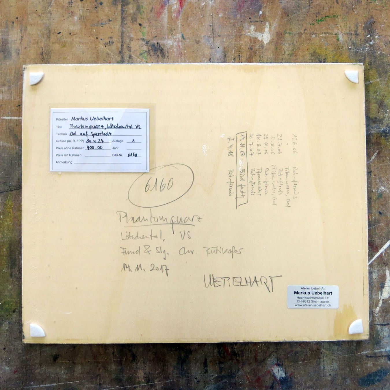 Minerali & Pietre curative: Phantomquarz-Stufe, Lötschental VS. Kleines Oelgemälde! – Nuovo (secondo la descrizione) da Steinhausen venduto da Kristall022 1