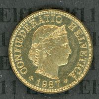 CHF___0.05 1987 stgl 5 Rappen