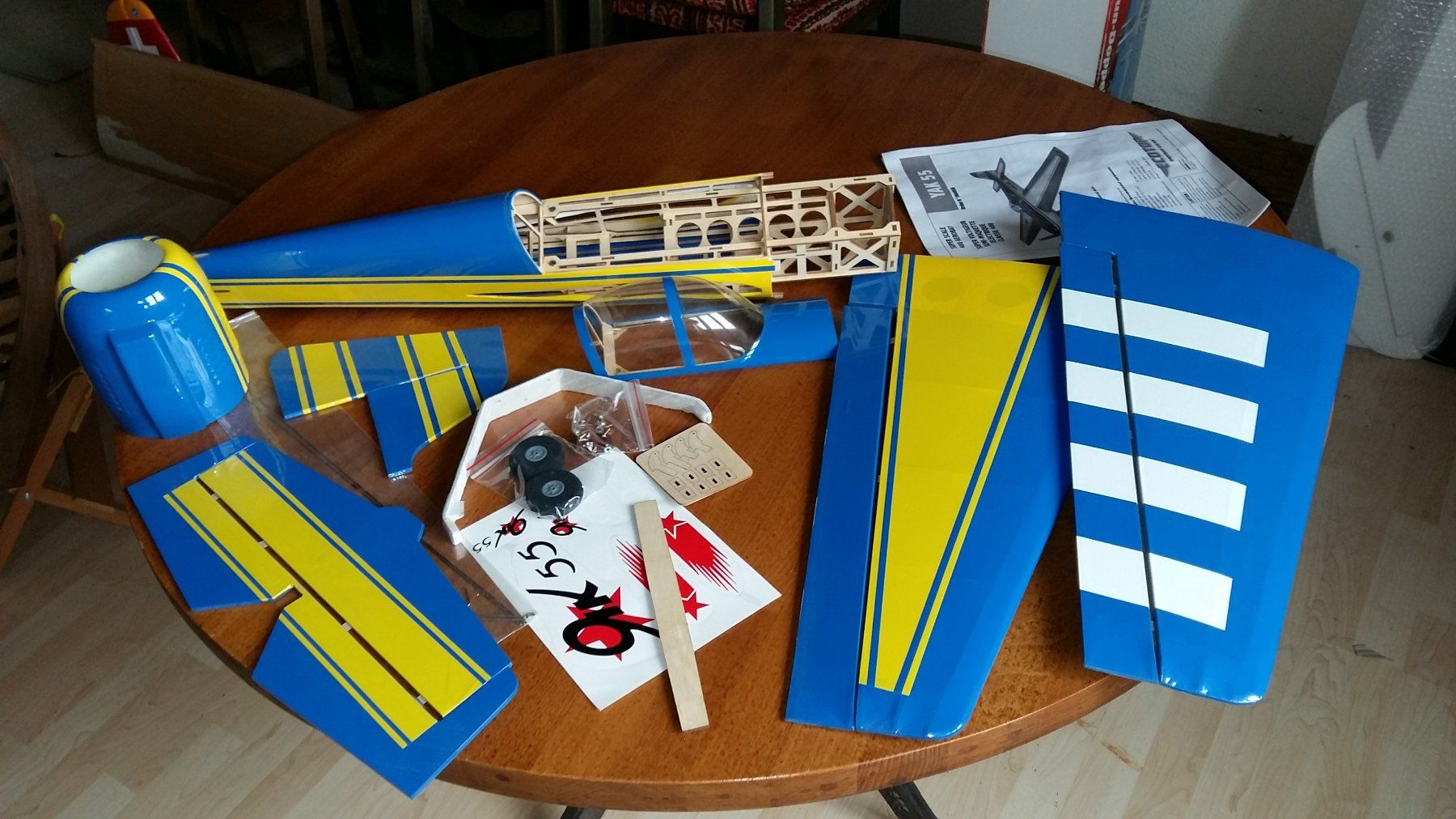Modellismo RC: Original JAK-55 RC Modellflugzeug Bausatz – Nuovo (secondo la descrizione) da Oberbipp venduto da Thermik-XL 2