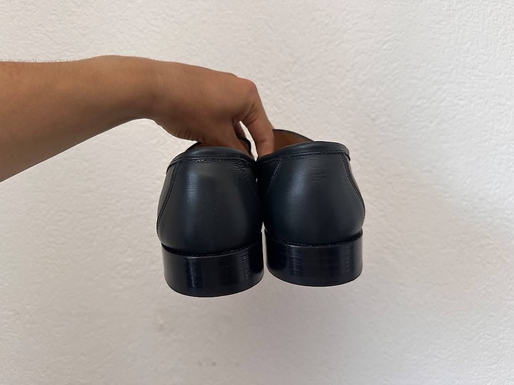 Herrenschuhe: Penny Loafer Schwarz Echtleder Ranmengenäht – Gebraucht aus Baden von uvegy 2