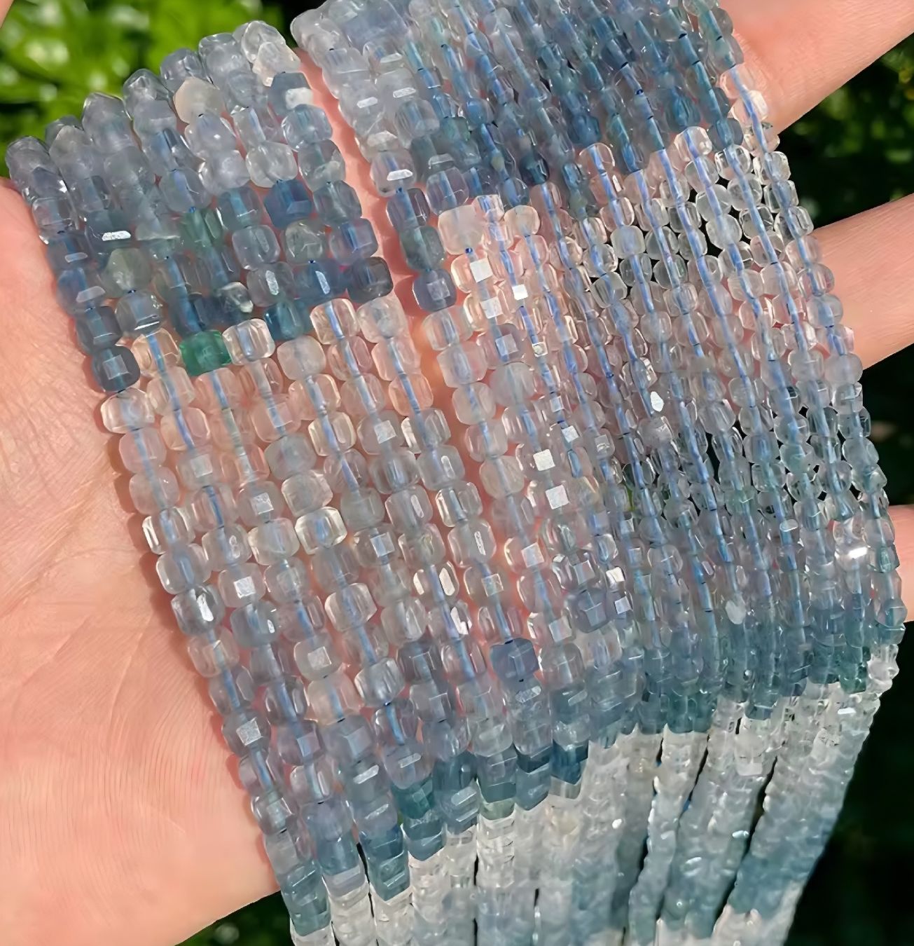Minerali & Pietre curative: Fluorit Würfel 4mm. Strang – Nuovo e nell'imballaggio originale da Menziken venduto da Mirager 3