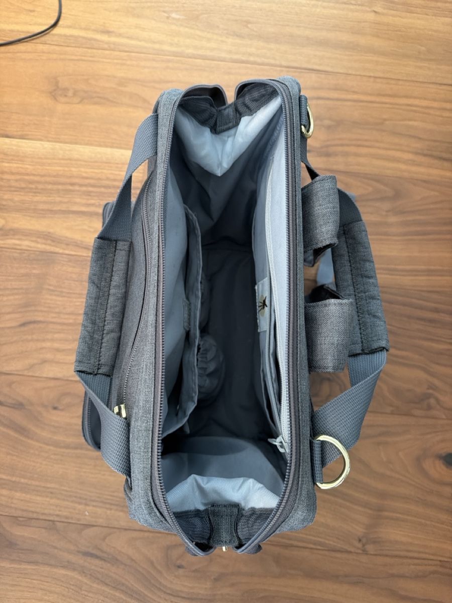 Rucksäcke: Backpack grey canvas with logo used condition – Gebraucht aus Baden von apputora 2
