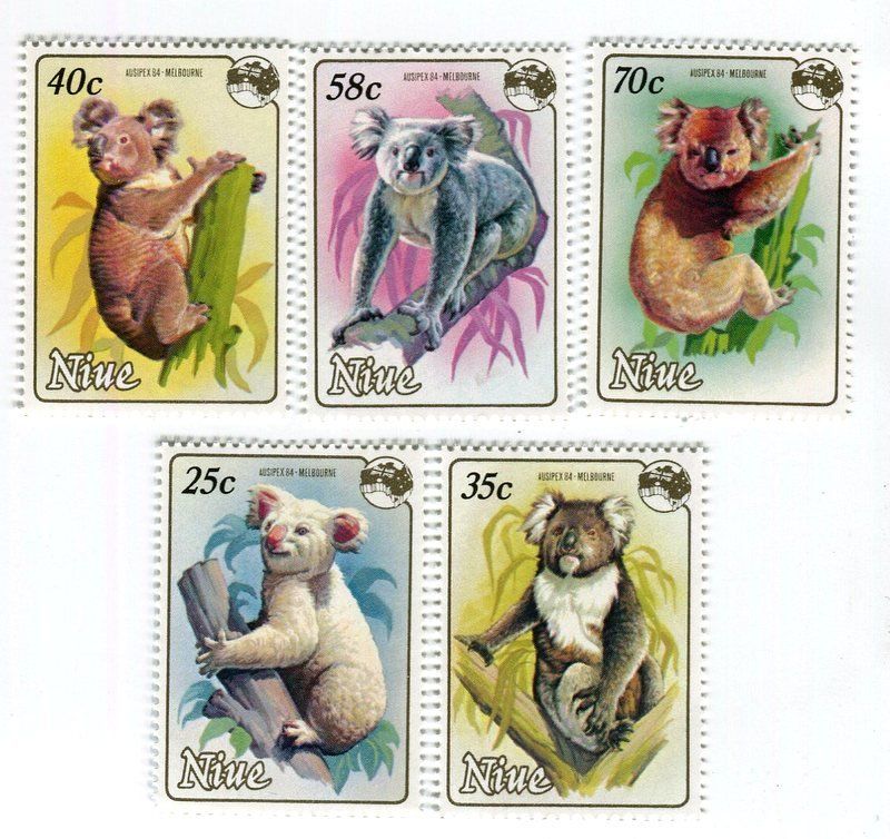 Tutti i francobolli: Briefmarken "Koala". Niue – Nuovo e nell'imballaggio originale da Basel venduto da Butsch5