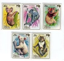 Briefmarken "Koala". Niue