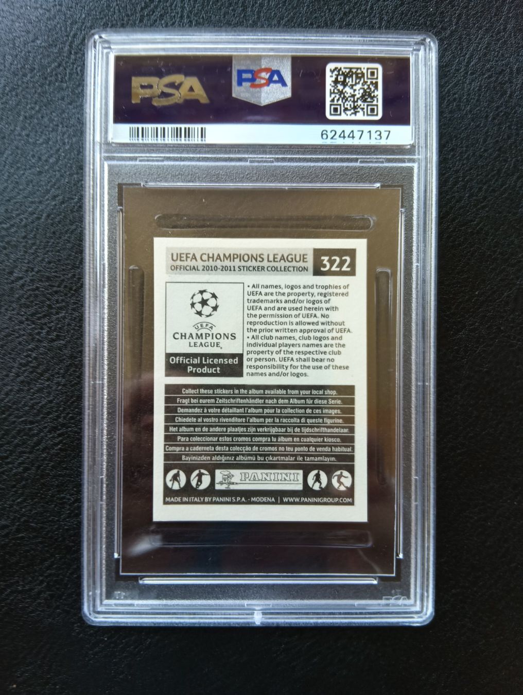 Panini Carte collezionabili: 2010 Panini Xherdan Shaqiri PSA 8 #322 – Usato da Steinen venduto da antikesundseltenes 1