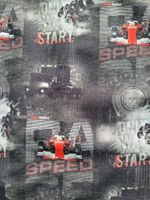 SPEED Formel 1,Auto, Stoff 3mx1.50-1.55   Baumwolle/Elastan