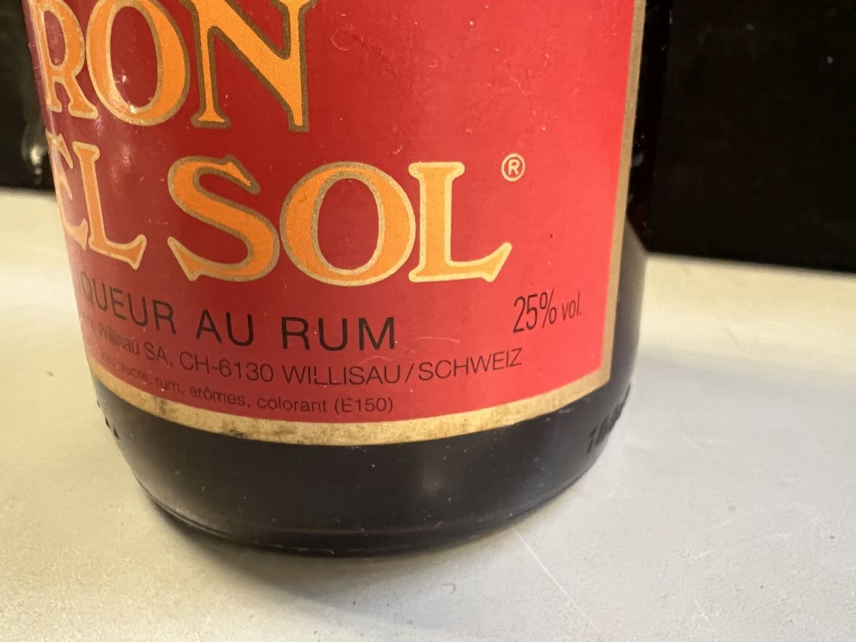 Bevande alcoliche: ANCIENNE BOUTEILLE PUNCH RHUM RON DEL SOL – Nuovo (secondo la descrizione) da Genève venduto da Leboucheoreilles 3
