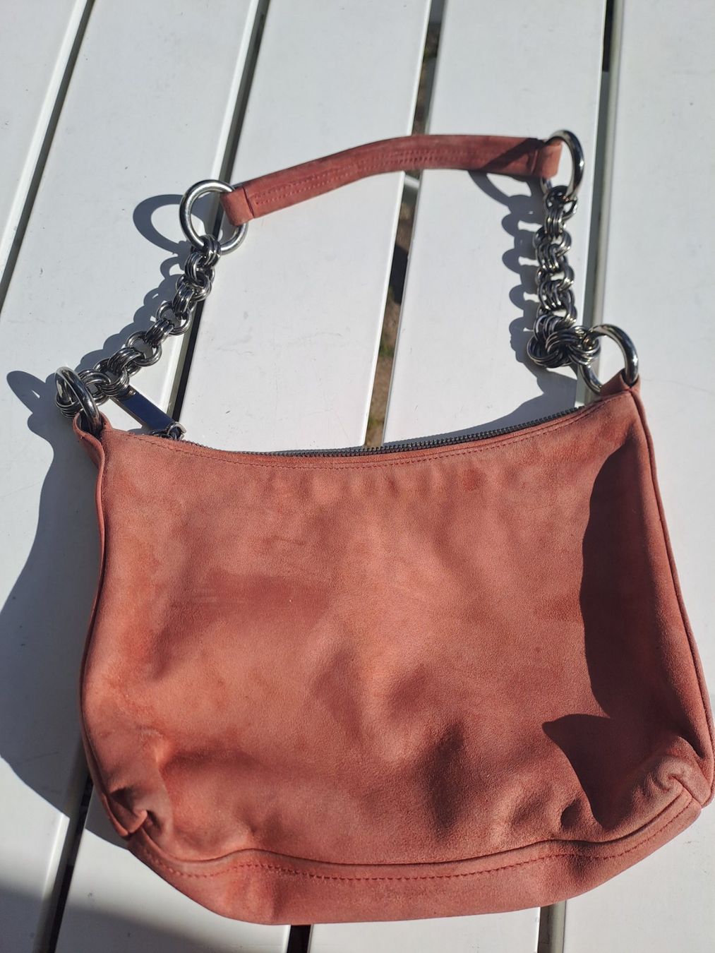 Prada Taschen für Damen: Original Prada Vintage Tasche Suede mit Kette – Gebraucht aus Frenkendorf von mak_cdg9 2