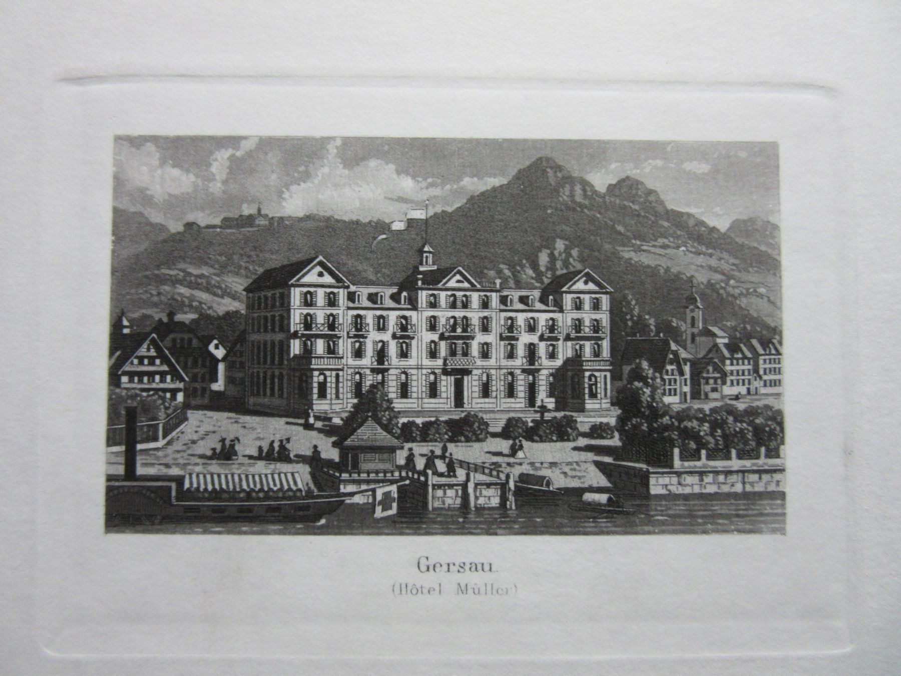 Incisioni: GERSAU     BLATTGRÖSSE CA.25X18CM – Usato da Gersau venduto da grafik-kunst