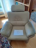 SESSEL, LEDER HELL, SIEHE FOTO, AB NUR 1.- FR.