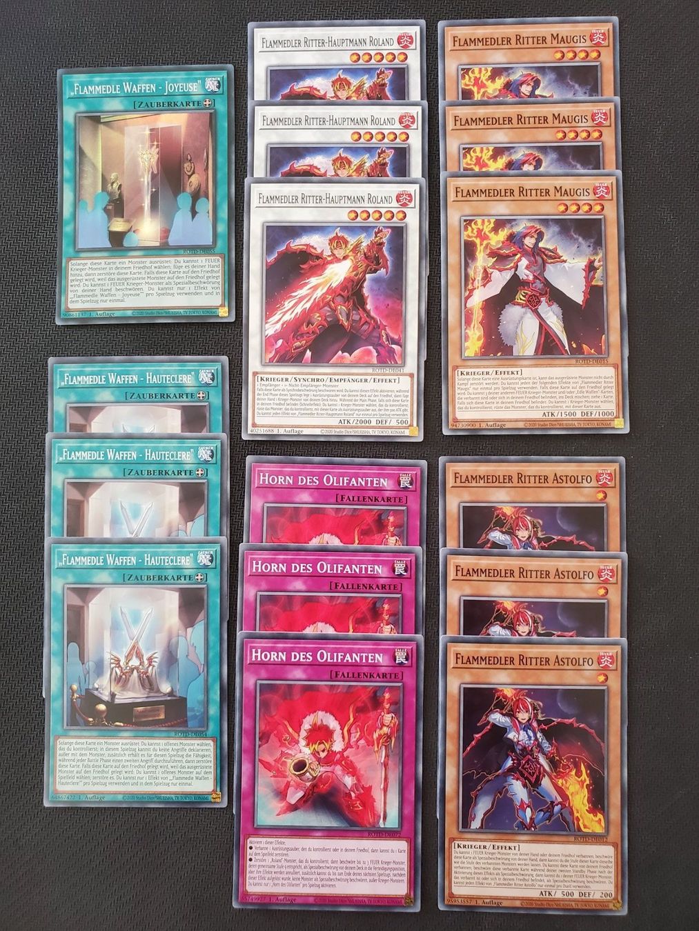 Yugioh Carte collezionabili: Yugioh Flammedler Ritter Set – Nuovo (secondo la descrizione) da Opfikon venduto da Steins_Siedlung