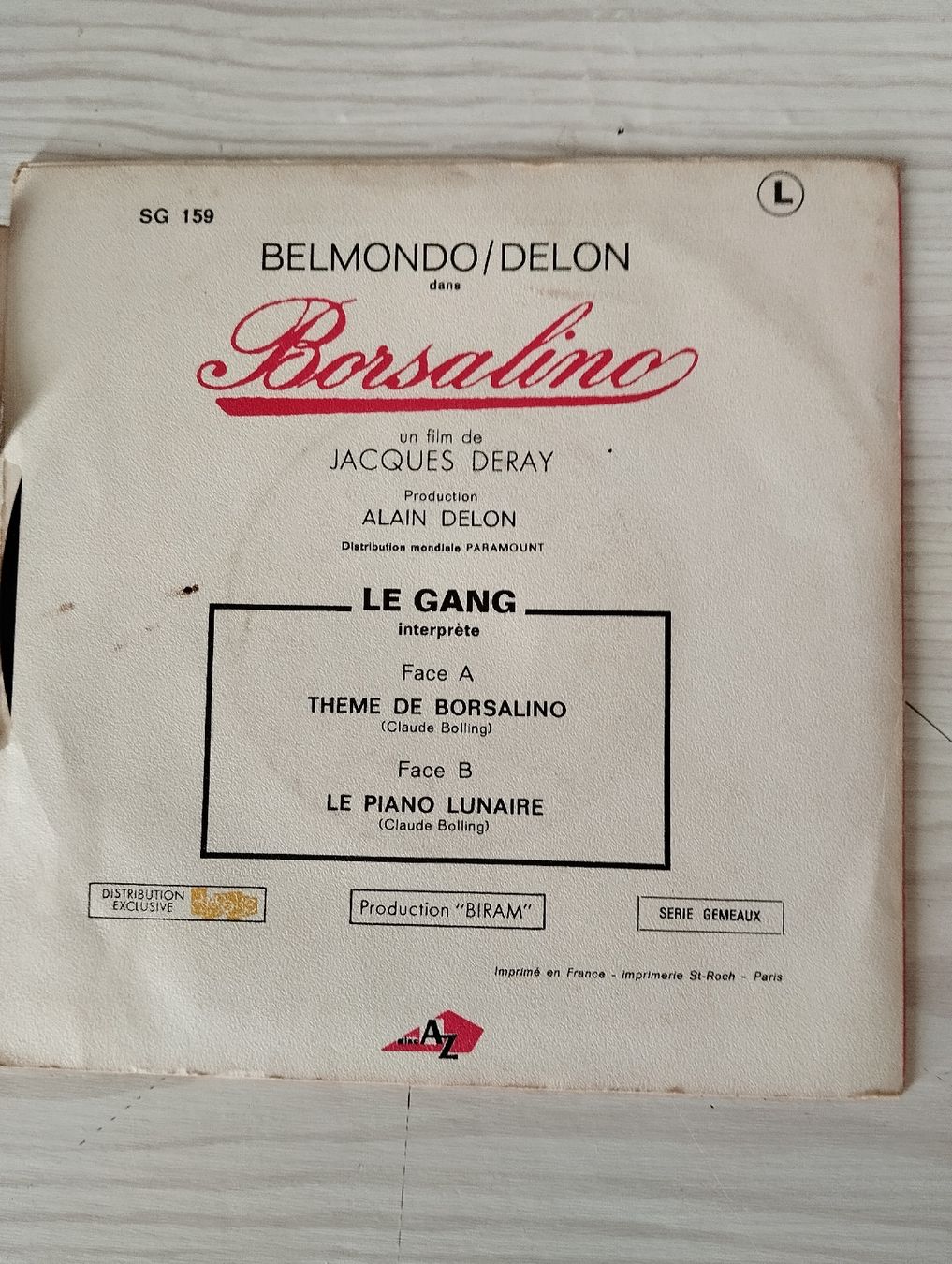 Dischi in vinile: Borsalino thème du film – Usato da Neuchâtel venduto da rod_b9kq 1