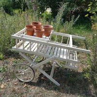Seltener antiker Blumenwagen, um 1900 - wunderschön!